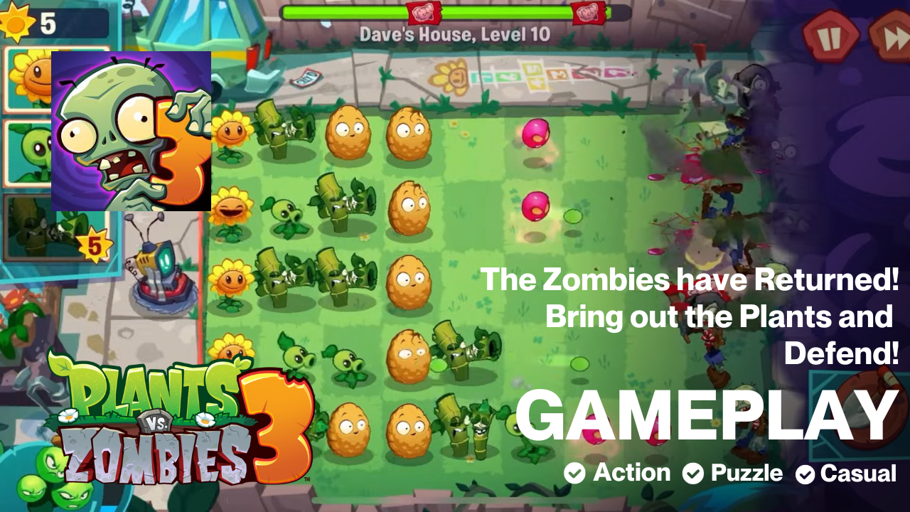 Zombies return once more! Time for Anti-Zombie Spray and Plant Defenses!