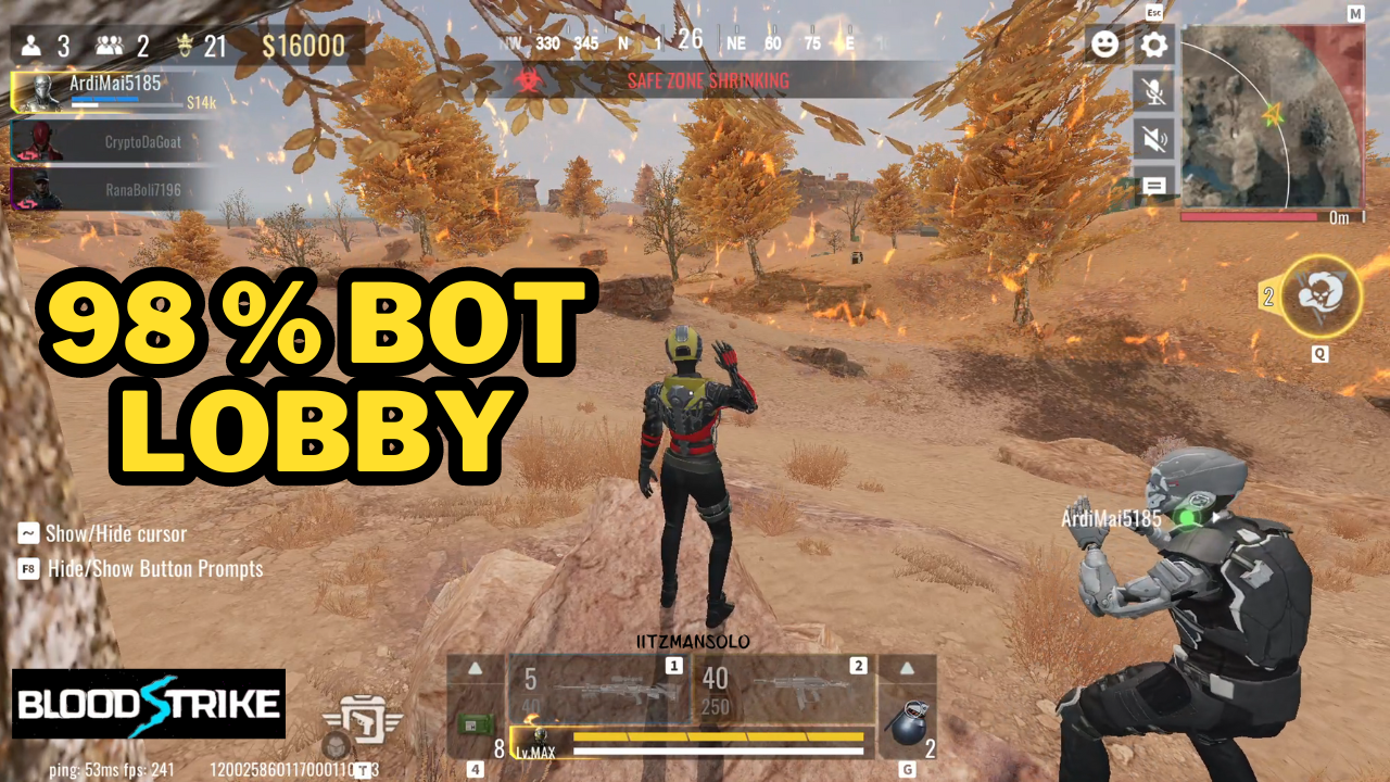 THIS IS HOW BOT LOBBY LOOKS LIKE IN BLOOD STRIKE