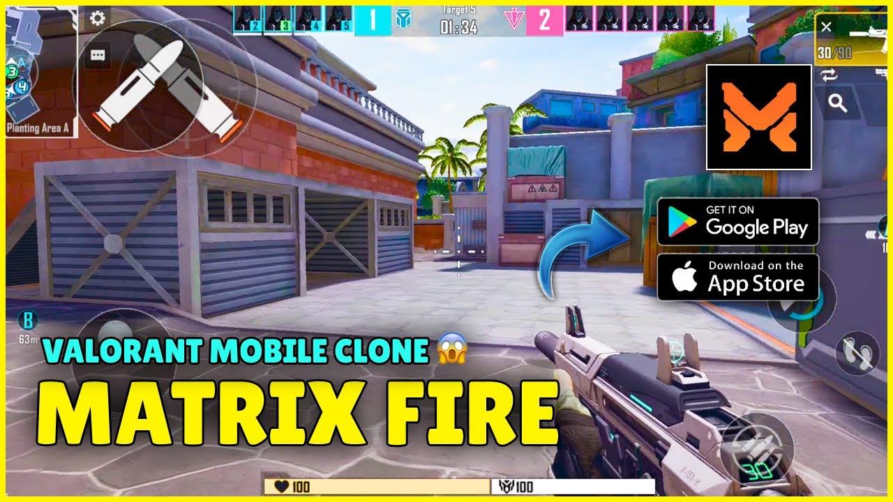 VALORANT MOBILE *CLONE* IS HERE | MATRIX FIRE LOOKS JUST LIKE VALORANT MOBILE?