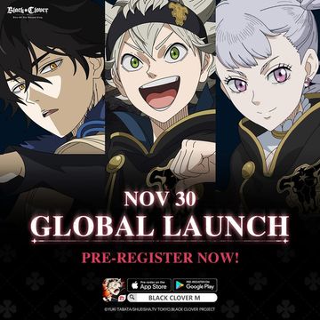 Black Clover M Global Launch is set for Nov 30