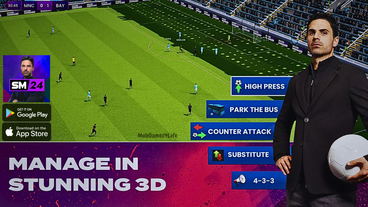 Soccer Manager 2024 - Football - Gameplay Walkthrough (Android, iOS)