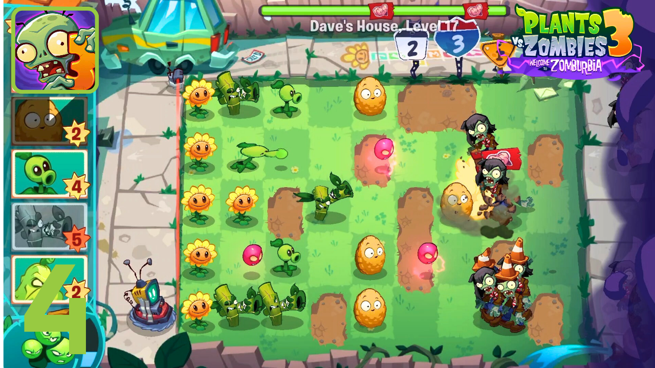Plants vs. Zombies 3 Gameplay - Day 2 Level 14 to 17 (Android, iOS) #4