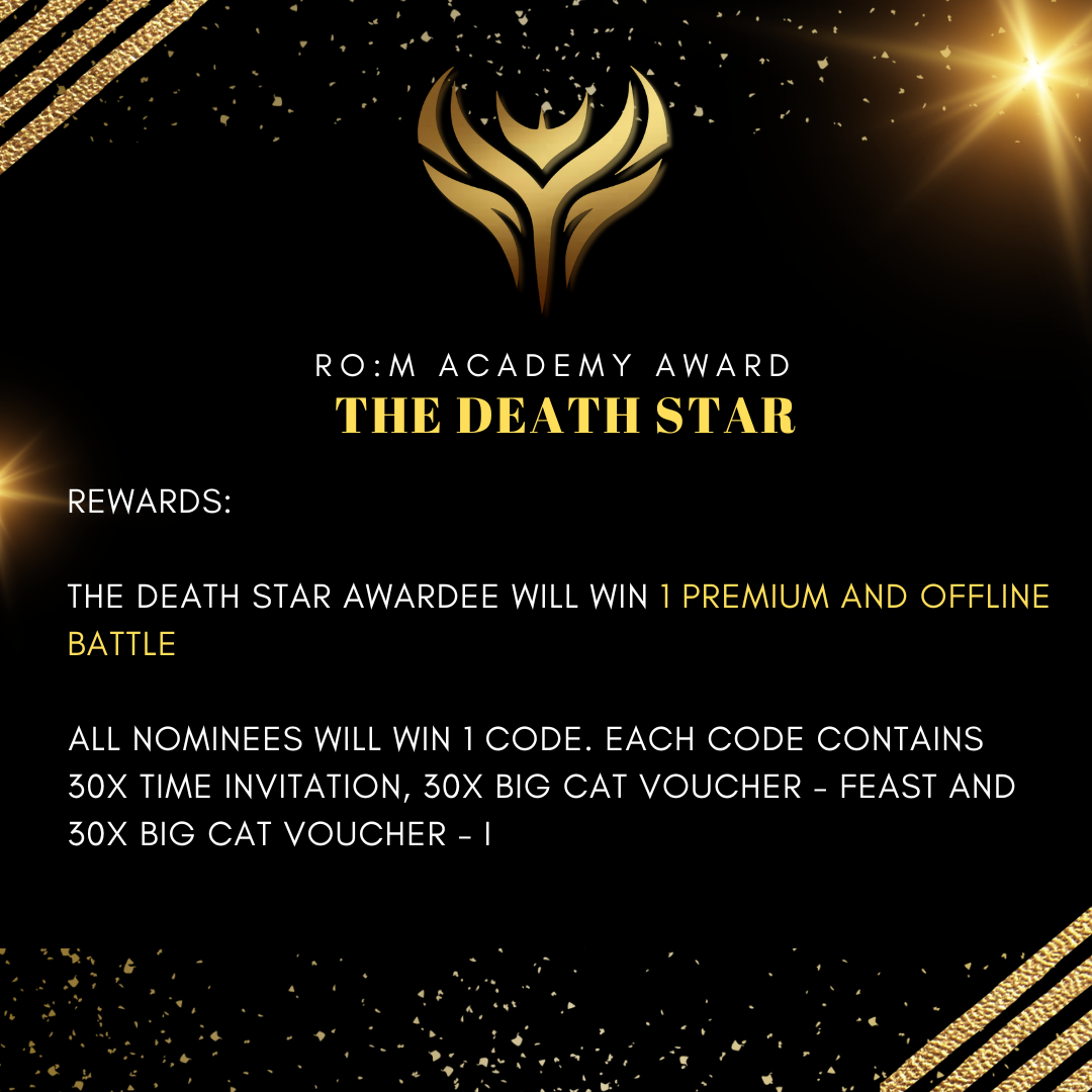 ＲＩＳＶＥＧＬＩＯ: October 2025 Ro:M Academy Award: The Death Star