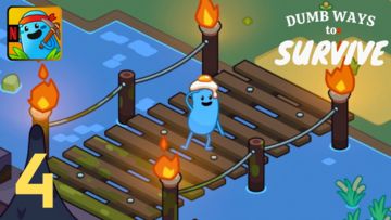 Dumb Ways to Survive NETFLIX Gameplay - Repairing The Swamp Bridge (Android, iOS) #4