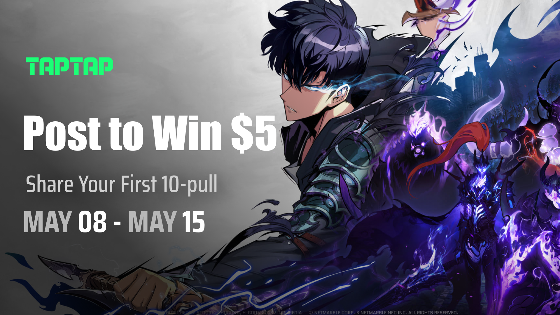 [Winners Announced] Share Your First 10-Pull in Solo Leveling:Arise to win cash prizes