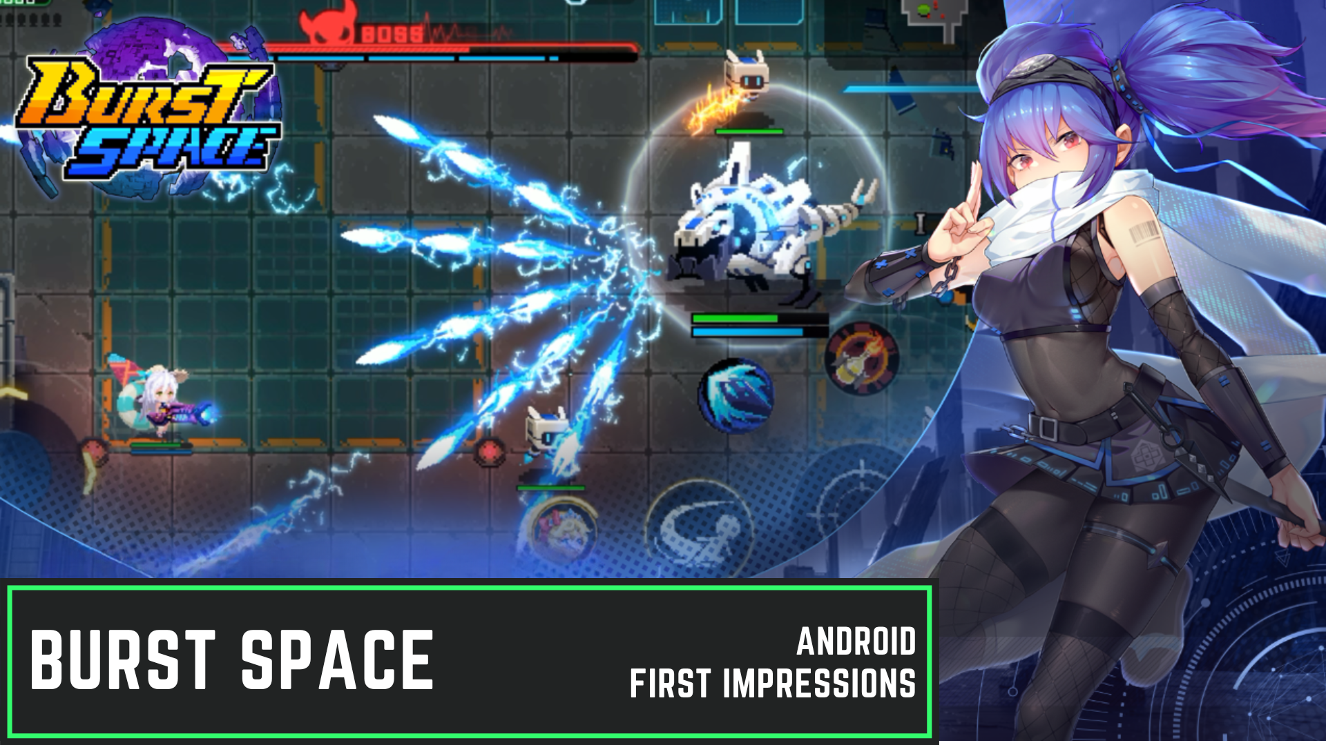 Retro Top-Down Roguelite Shooter and Waifus | First Impressions - Burst Space