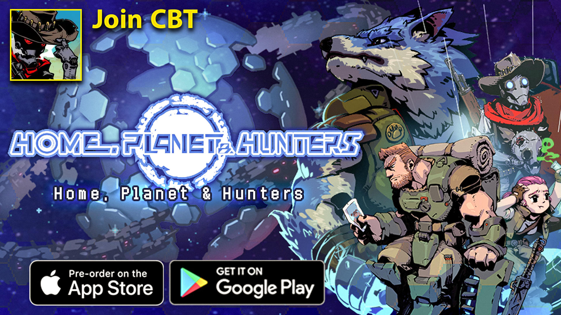 Home, Planet & Hunters // CBT, Pixel-style Wasteland RPG Gameplay (Android & iOS)