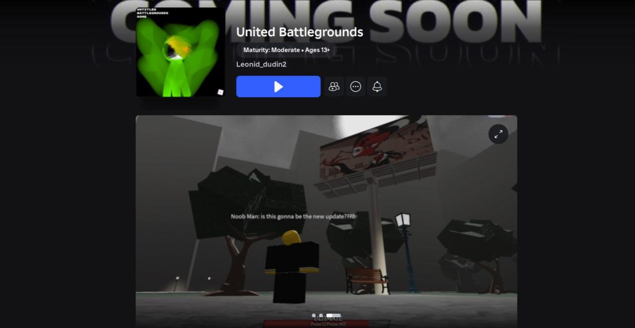 United Battlegrounds Plans & Features • NotLeonBlox