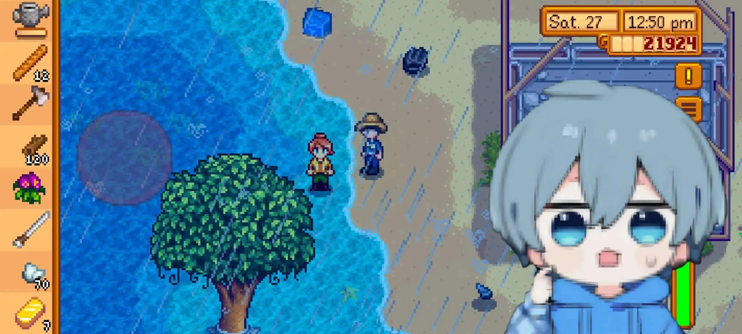 A glitch? She's standing on water                             :;(∩´﹏`∩);: