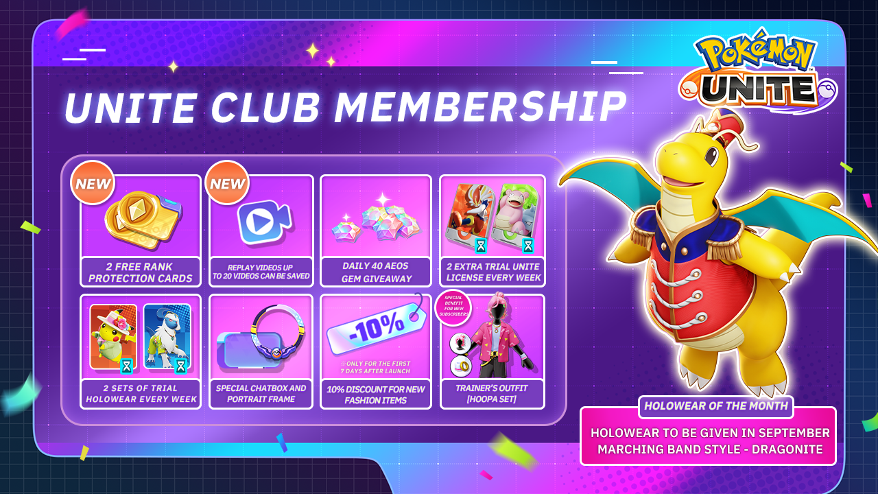 Pokémon UNITE | UNITE Club Membership underway!