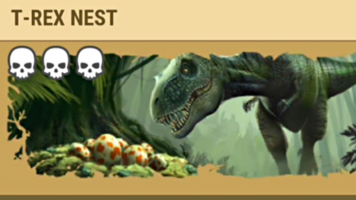 I try T- Rex dino area enter.