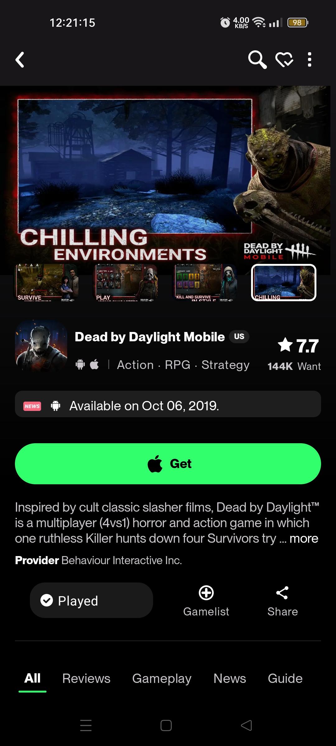 Dead by Daylight Mobile version mobile Android iOS télécharger apk  gratuitement-TapTap