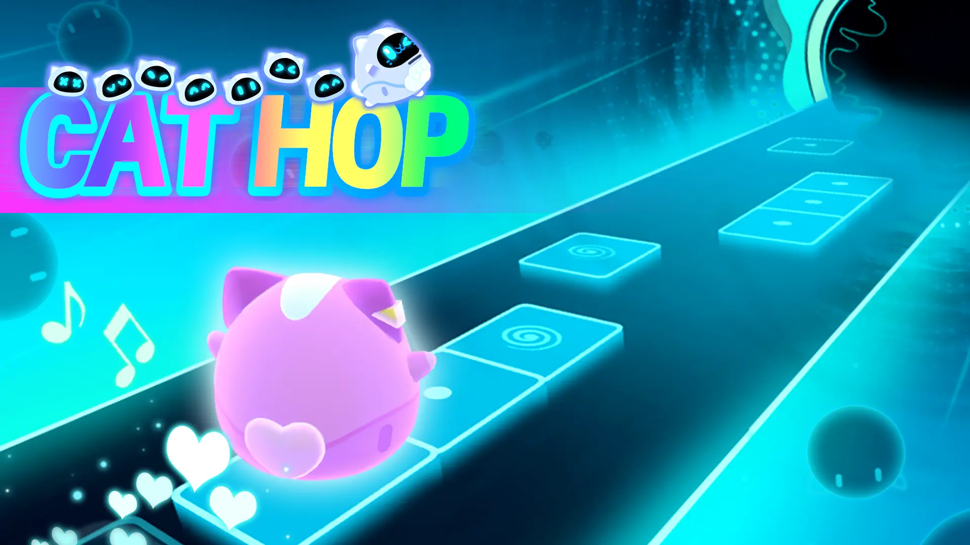 Cat Hop - Piano Music Games Gameplay | Rhythm Game | Mobile