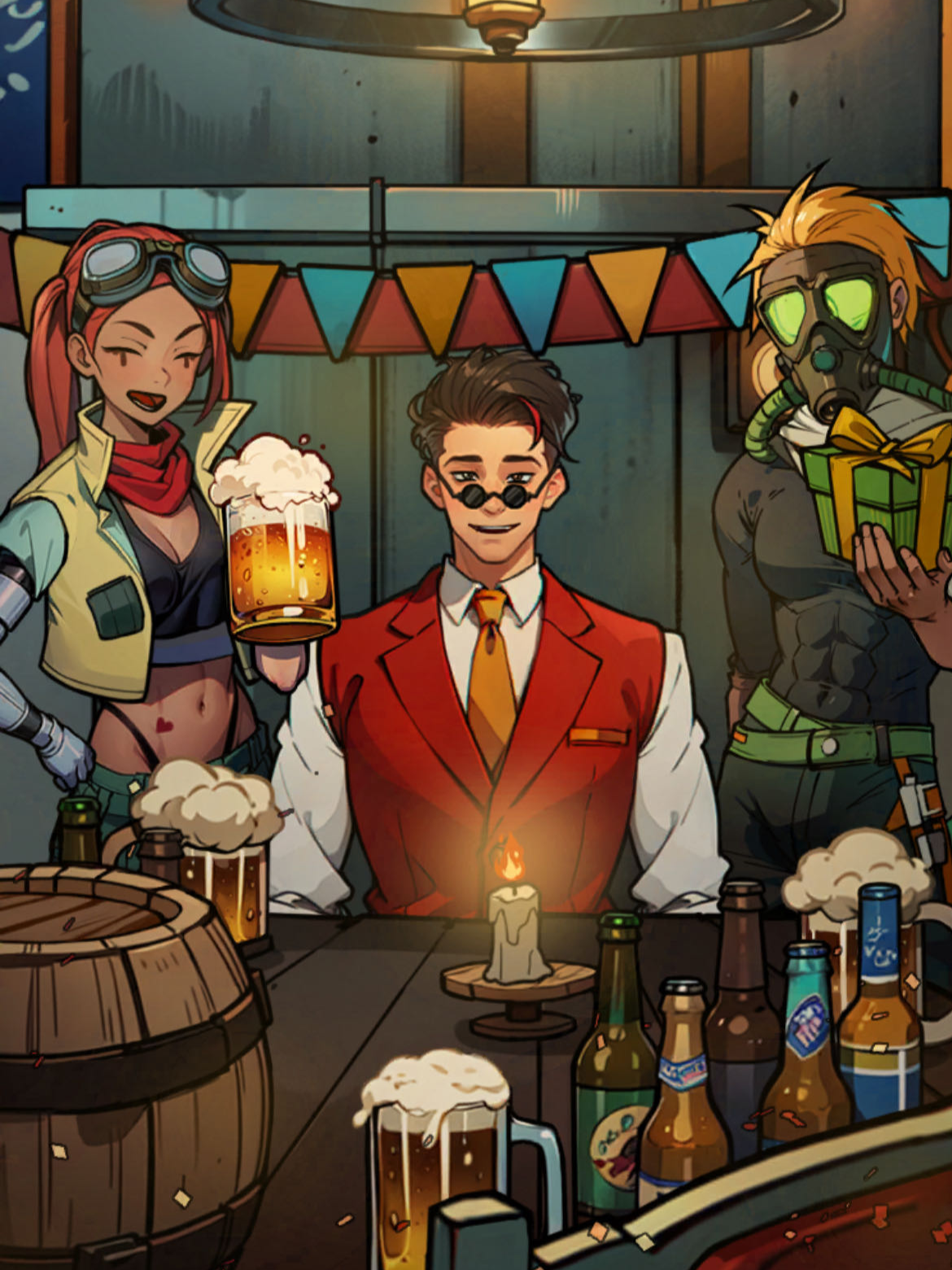 A Christmas party in The Flower of Evil