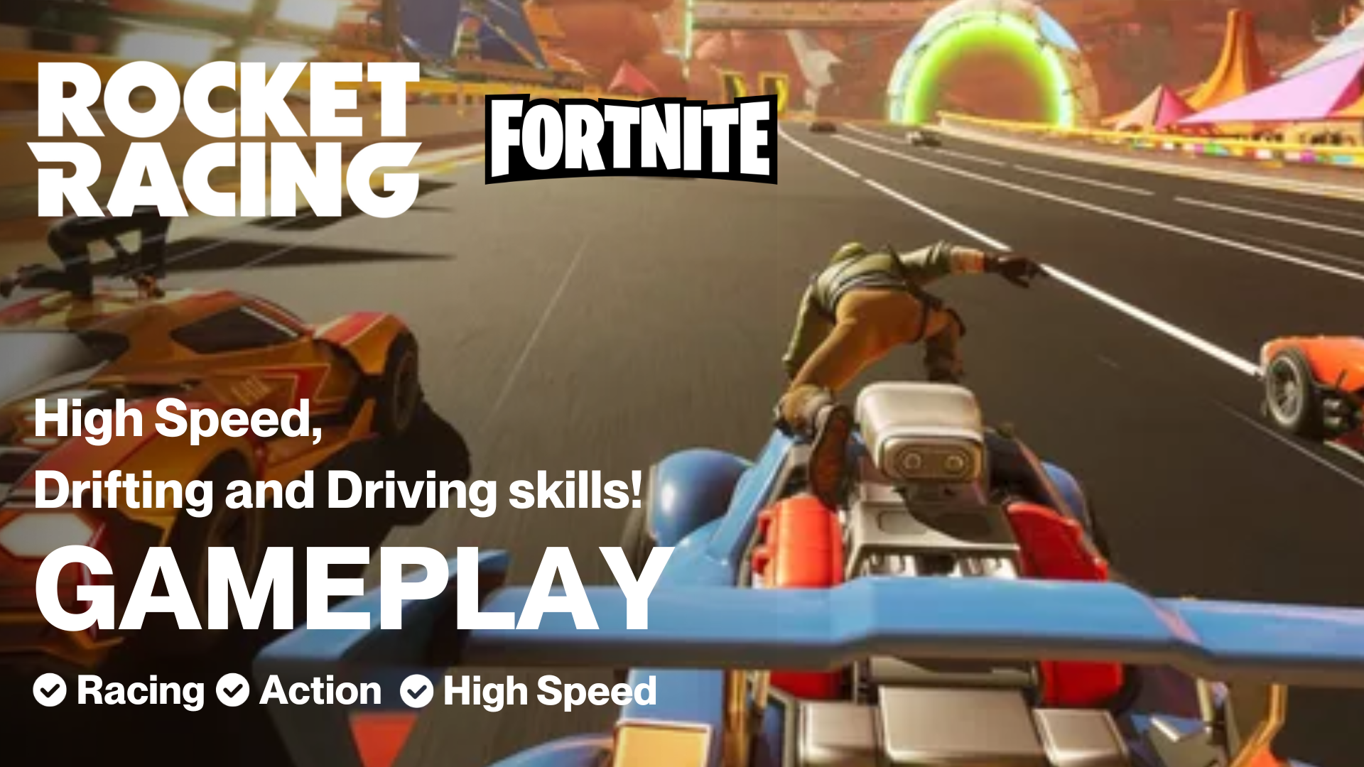 How does drifting work in Fortnite Rocket Racing Explained