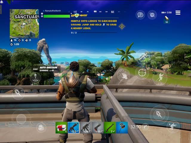 Old Fortnite Mobile Gameplay SS..🥲