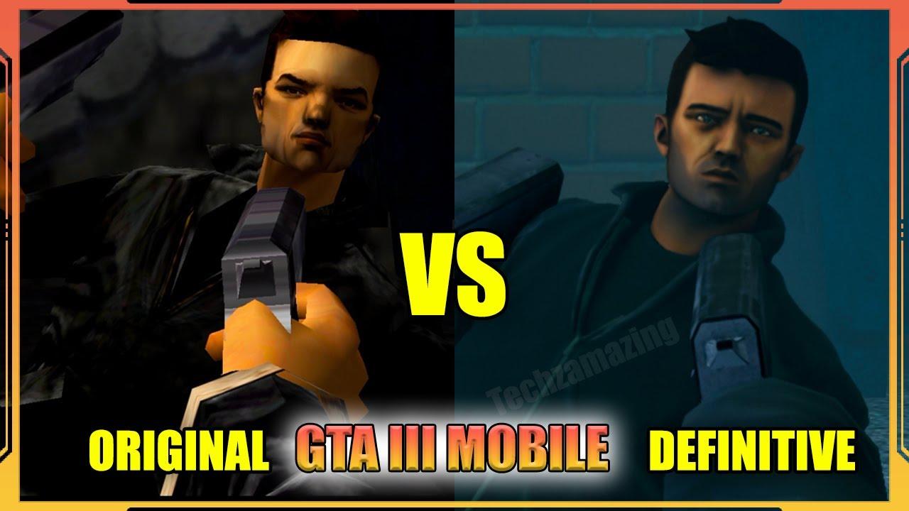 GTA III Original VS Definitive Mobile | Gameplay & Graphics Comparison