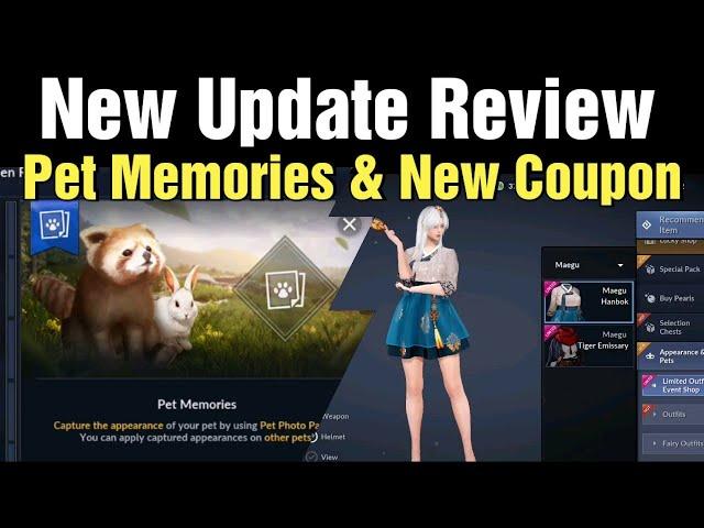 Black Desert Mobile New Update: Pet Memories, New Coupon & Costumes