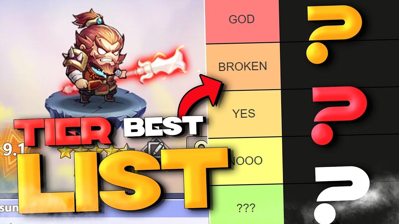 MINI HEROES SUMMONERS WAR TIER LIST!!! (best SSR in the game!)