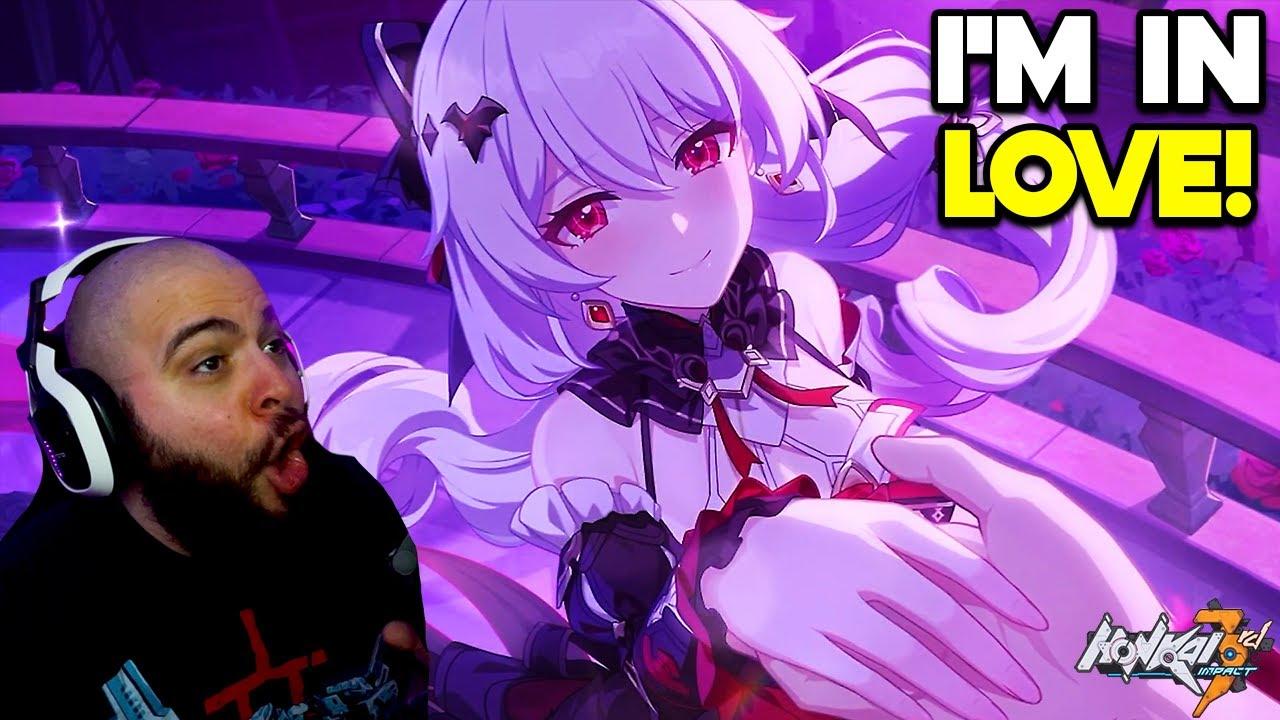 I LOVE HER! Lunar Vow: Crimson Love Battlesuit Preview REACTION! - Honkai Impact 3rd