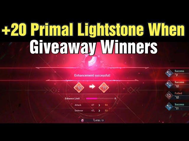 Black Desert Mobile +20 Primal Lightstone When ? & Giveaway Winners