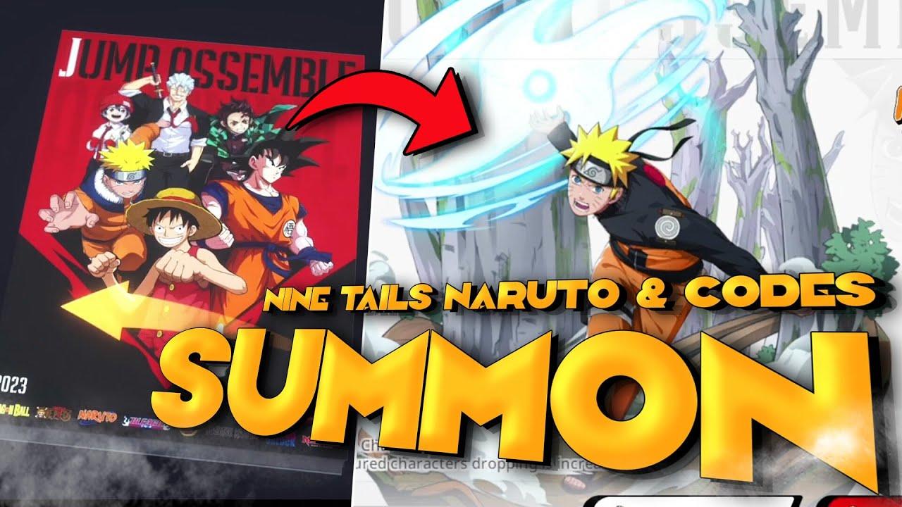 *NEW* NINE TAILS NARUTO SUMMONS!!!! (Jump Assemble Anime Crossover MOBA)