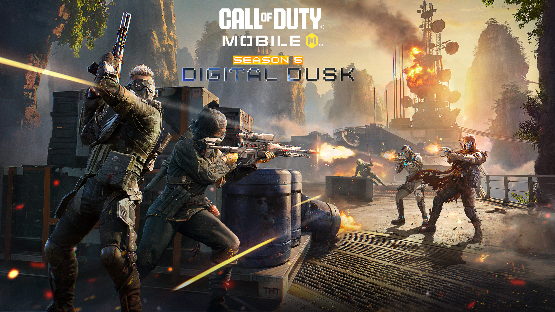 New weapon Machine Pistol! CALL OF DUTY: MOBILE SEASON 5 — DIGITAL DUSK launches on May 22 at 5PM PT