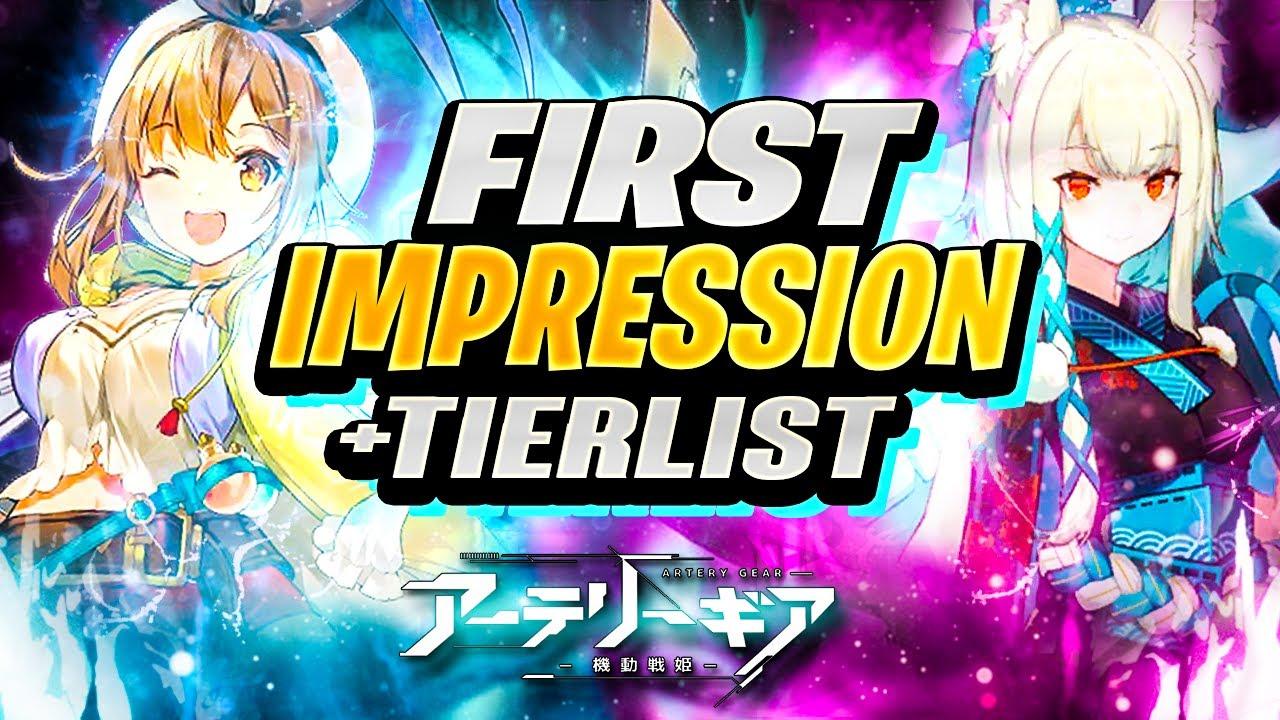 JP Artery Gear Fusion - First impressions, Tierlists, Rerolls, & amazing waifus